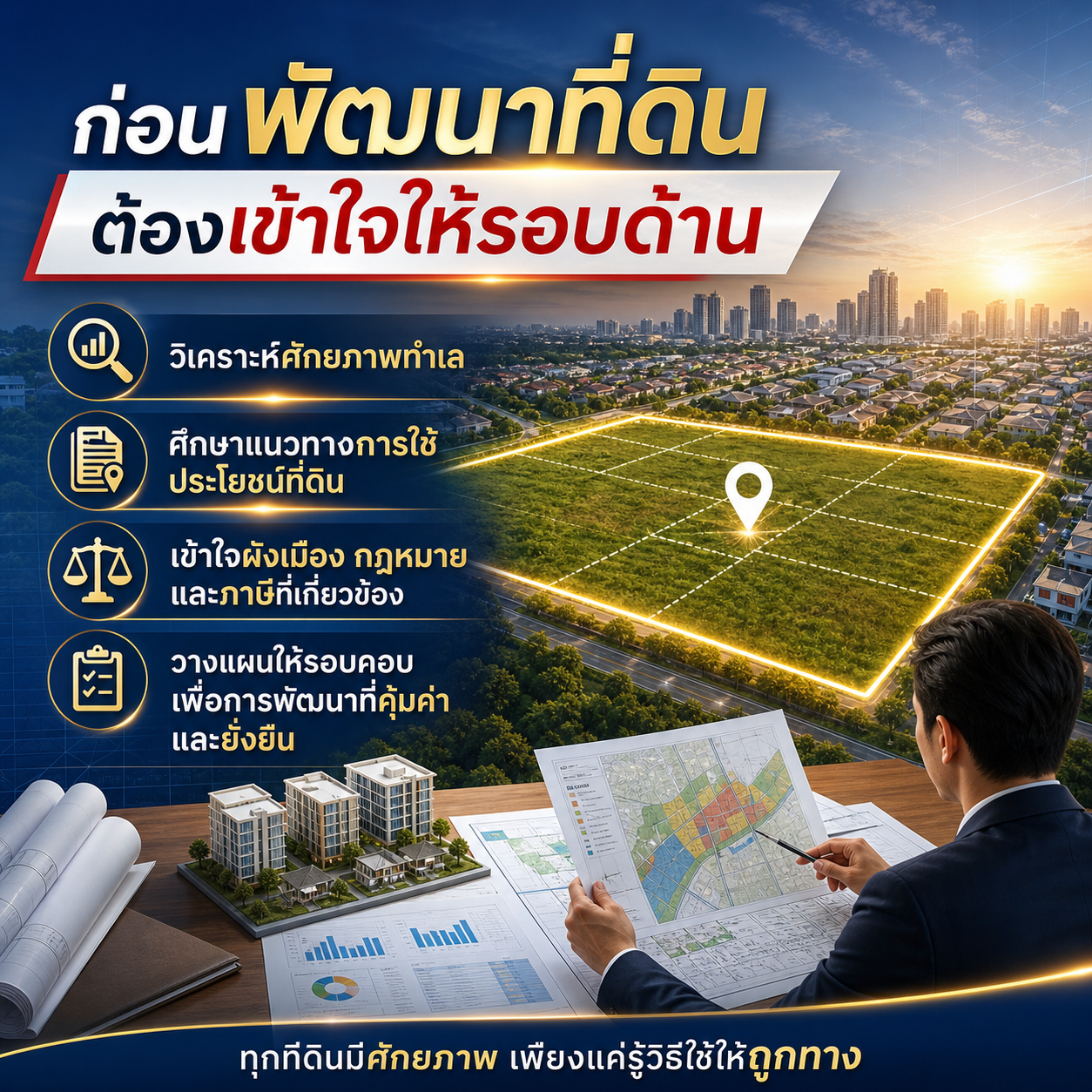ก่อนพัฒนาที่ดิน ต้องเข้าใจให้รอบด้าน